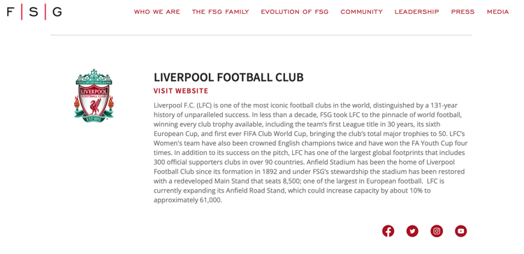 FSG Liverpool screenshot